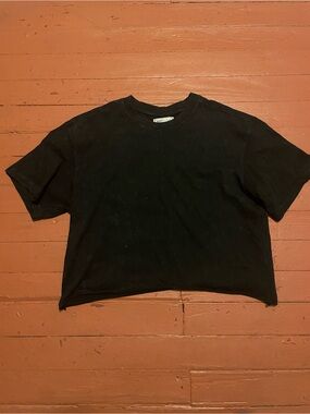 Saint x Louis Black Cropped Women's T-Shirt